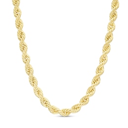 2.7mm Rope Chain Necklace in Hollow 14K Gold - 20&quot;