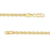 Thumbnail Image 4 of 2.7mm Rope Chain Necklace in Hollow 14K Gold - 20&quot;