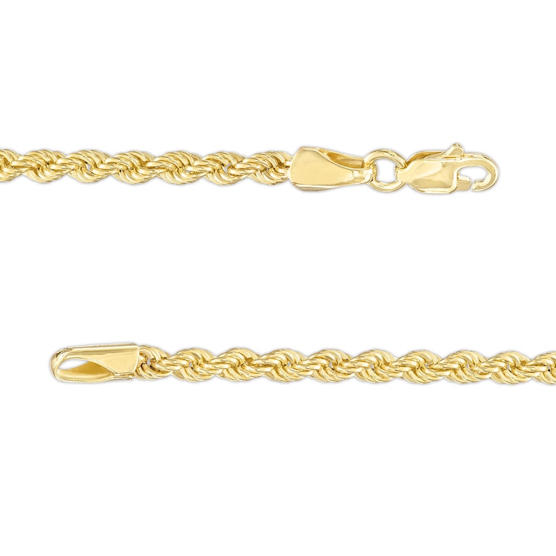 Main Image 4 of 2.7mm Rope Chain Necklace in Hollow 14K Gold - 20&quot;