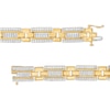 Thumbnail Image 2 of Men's 2-1/2 CT. T.W. Certified Lab-Created Diamond Multi-Row Link Bracelet in 14K Gold (F/SI2) – 8.47"