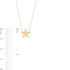 Thumbnail Image 4 of Mini Star Disc Necklace in 14K Gold