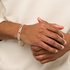 Thumbnail Image 1 of Men's 1-1/2 CT. T.W. Diamond Figaro Chain Bracelet in 10K Gold – 8.5"