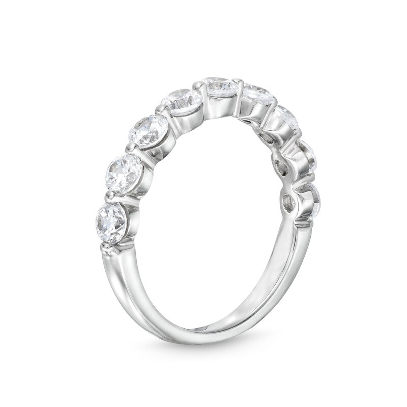 1-1/2 CT. T.W. Diamond Nine Stone Band in 14K White Gold (I/I2)