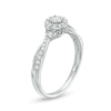 Thumbnail Image 3 of 1/4 CT. T.W. Diamond Frame Twist Shank Promise Ring in 10K White Gold