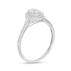 Thumbnail Image 3 of 1/5 CT. T.W. Multi-Diamond Oval Frame Promise Ring in 10k White Gold