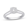 Thumbnail Image 1 of 1/3 CT. T.W. Diamond Frame Engagement Ring in 10K White Gold