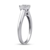 Thumbnail Image 2 of 1/3 CT. T.W. Diamond Frame Engagement Ring in 10K White Gold