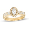 Thumbnail Image 1 of Vera Wang Love Collection 1 CT. T.W. Oval Diamond Frame Engagement Ring in 14K Gold