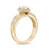 Thumbnail Image 2 of Vera Wang Love Collection 1 CT. T.W. Oval Diamond Frame Engagement Ring in 14K Gold