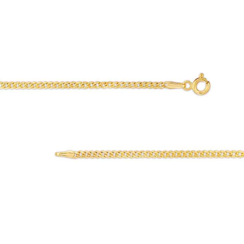 Main Image 2 of Child's 2.2mm Cuban Curb Chain Bracelet in Hollow 14K Gold – 6.0&quot;