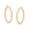 Thumbnail Image 1 of 30.0mm Tube Hoop Earrings in 14K Gold