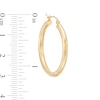 Thumbnail Image 3 of 30.0mm Tube Hoop Earrings in 14K Gold