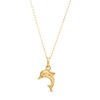 Thumbnail Image 1 of Child's Mini Dolphin Dangle Pendant in 14K Gold - 13&quot;