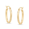 Thumbnail Image 1 of 14.0mm Oval Tube Hoop Earrings in 14K Gold