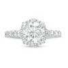 Thumbnail Image 4 of TRUE Lab-Created Diamonds by Vera Wang Love 2-1/3 CT. T.W. Flower Frame Engagement Ring in 14K White Gold (F/VS2)