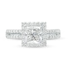 Thumbnail Image 4 of TRUE Lab-Created Diamonds by Vera Wang Love 2 CT. T.W. Square Frame Engagement Ring in 14K White Gold (F/VS2)