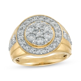 Men's 2-1/2 CT. T.W. Multi-Diamond Frame Ring in 10K Gold