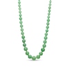 Thumbnail Image 1 of 6.0-10.0mm Dyed Jade Graduated Strand Necklace in Sterling Silver – 20&quot;