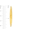 Thumbnail Image 2 of 2.0mm Diamond-Cut Double Oval Hoop Earrings in 10K Gold