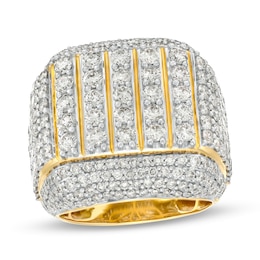 Men's 6 CT. T.W. Diamond Multi-Row Ring in 10K Gold