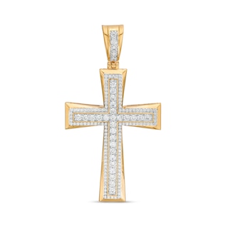 Men's Gold X Cross Charm in 10K Gold