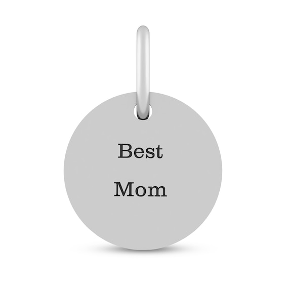 Engravable Round Disc Charm (1-2 Lines And Metal Color)