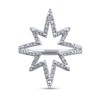 Thumbnail Image 2 of 1/4 CT. T.W. Diamond Eight-Point Star Outline Ring in Sterling Silver