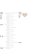 Thumbnail Image 2 of Child's Cubic Zirconia Pavé Heart Stud Earrings in 14K Gold