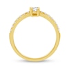 Thumbnail Image 2 of 1/2 CT. T.W. Diamond Contour Anniversary Band in 14K Gold