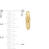 Thumbnail Image 3 of 15.0mm Tube Hoop and 4.0mm Ball Stud Two Pair Earrings Set in 14K Gold