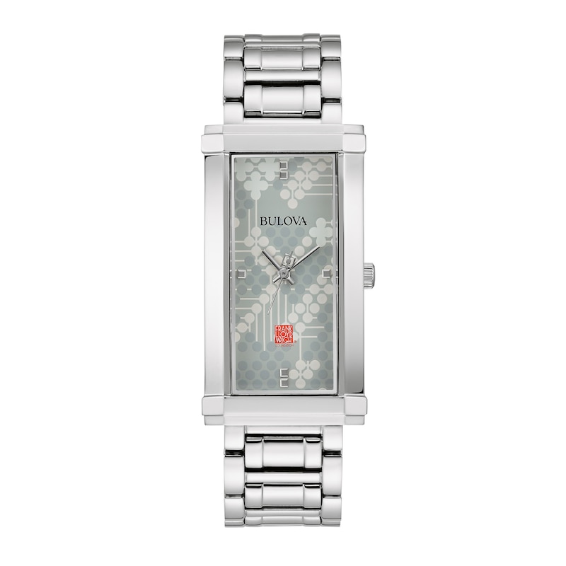 Main Image 1 of Ladies' Bulova Frank Lloyd Wright Watch with Rectangular Grey Dial (Model: 96L286)