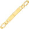 Men's ID With Figaro Chain Bracelet In 10K Gold â 8.5