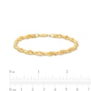 Thumbnail Image 2 of 4.0mm Glitter Rope Chain Bracelet in Hollow 10K Gold – 7.5"