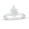 Thumbnail Image 1 of 1-1/2 CT. Certified Pear-Shaped Lab-Created Diamond Solitaire Engagement Ring in 14K White Gold (F/VS2)