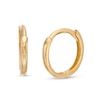 Thumbnail Image 1 of Child's 7.6mm Square Huggie Hoop Earrings in 14K Gold