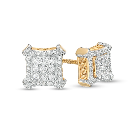 Men's 1 Ct. T.W. Multi-Diamond Stud Earrings