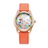 Thumbnail Image 1 of Ladies' Citizen Eco-Drive® Mickey Mouse & Friends Minnie Diamond Rose-Tone Strap Watch (Model: FE6087-04W)