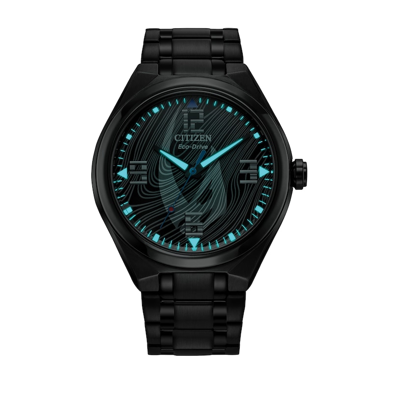 Main Image 4 of Men's Citizen Eco-Drive® Star Wars™ Mandalorian™ Black Strap Watch (Model: AW2045-57W)