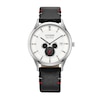 Thumbnail Image 0 of Citizen Eco-Drive® Mickey Mouse & Friends Shadow Black Leather Strap Watch with White Dial (Model: BV1130-03W)