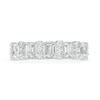 Thumbnail Image 4 of TRUE Lab-Created Diamonds by Vera Wang Love 1-1/2 CT. T.W. Alternating Anniversary Band in 14K White Gold (F/VS2)