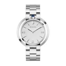 Ladies' Bulova Classic Rubaiyat Watch with White Dial (Model: 96L306)