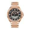 Men's Bulova Precisionist X Diamond Accent Rose-Tone Watch With Black Dial (Model: 97D129)