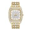 Thumbnail Image 1 of Men's Bulova Octava Crystal Gold-Tone Watch with Octagonal Silver-Tone Dial (Model: 98A295)