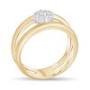 Thumbnail Image 2 of 1/4 CT. T.W. Multi-Diamond Open Shank Ring in 10K Gold