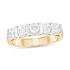 Thumbnail Image 1 of 1 CT. T.W. Diamond Five Stone Anniversary Band in 14K Two-Tone Gold