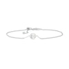 Thumbnail Image 1 of 7.5-8.0mm Freshwater Cultured Pearl Sliding Anklet in Sterling Silver-10&quot;