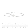 Thumbnail Image 3 of 7.5-8.0mm Freshwater Cultured Pearl Sliding Anklet in Sterling Silver-10&quot;