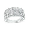 Thumbnail Image 1 of 1 CT. T.W. Baguette and Round Diamond Multi-Row Anniversary Band in 10K White Gold