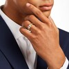 Thumbnail Image 2 of Men's 1 CT. T.W. Diamond Channel-Set Graduated Sides Ring in 10K Gold