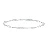 Thumbnail Image 1 of Paper Clip Link Anklet in Sterling Silver - 10&quot;